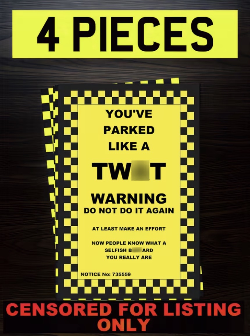 Joke Parking Stickers