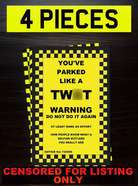 Joke Parking Stickers
